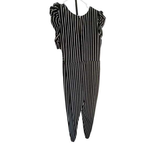 Setting An Example Puff Sleeve Romper - Black/combo - Picture 6 of 7